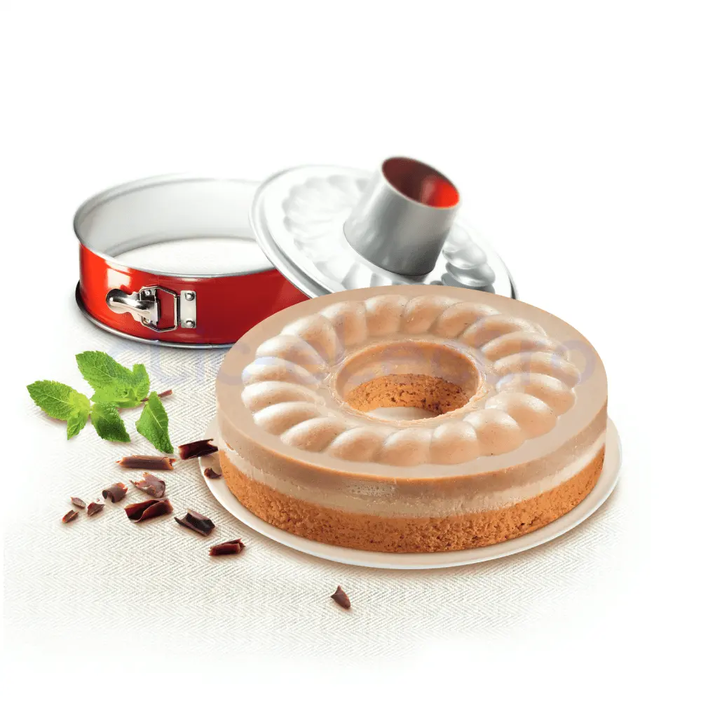 Moule à charnière 25 cm DELIBAKE acier rouge carbone – TEFAL