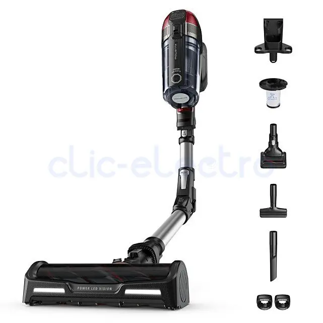 ASPIRATEUR BALAI UNIVERSEL 25.2V XFORCE FLEX AUTO NOIR ET ROUGE NEW – ROWENTA