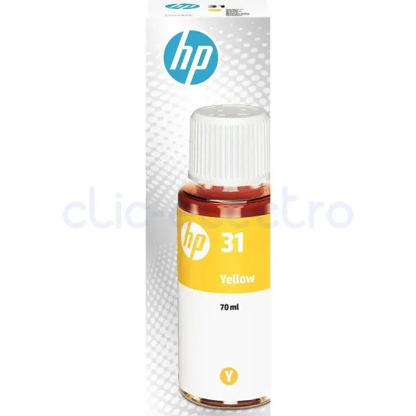 HP 31 Bouteille d'encre jaune authentique 70 ml – HP