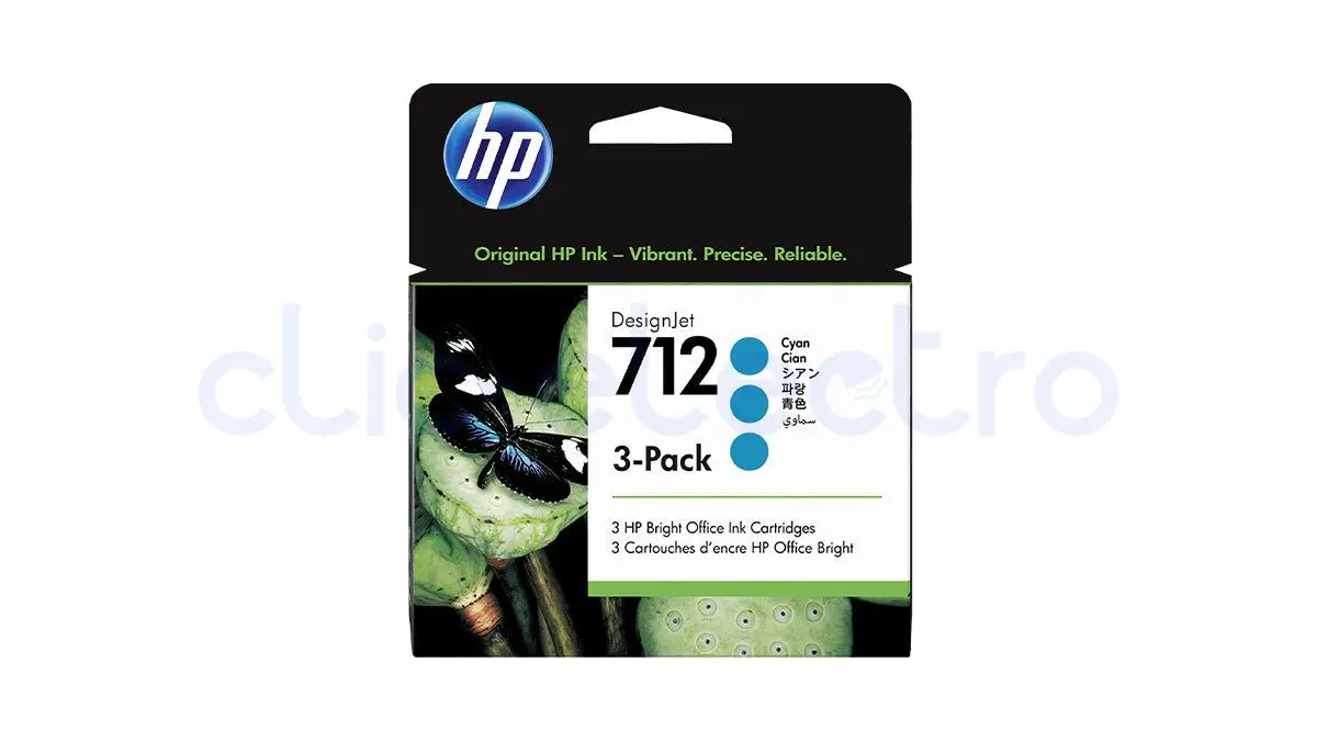 HP 712 29ml Cyan DesignJet Ink Cartridge – HP