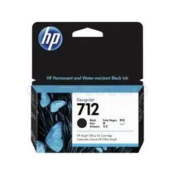 HP 712 Cartouche d'encre noire DesignJet 38 ml
