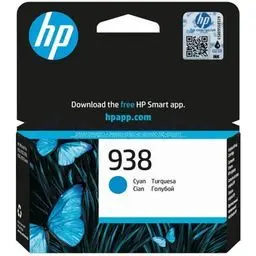 HP 938 Cartouche d'encre authentique Cyan 800 pages