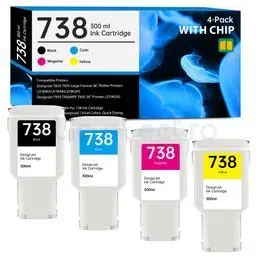 HP Cartouche d'encre DesignJet 738 magenta 300 ml