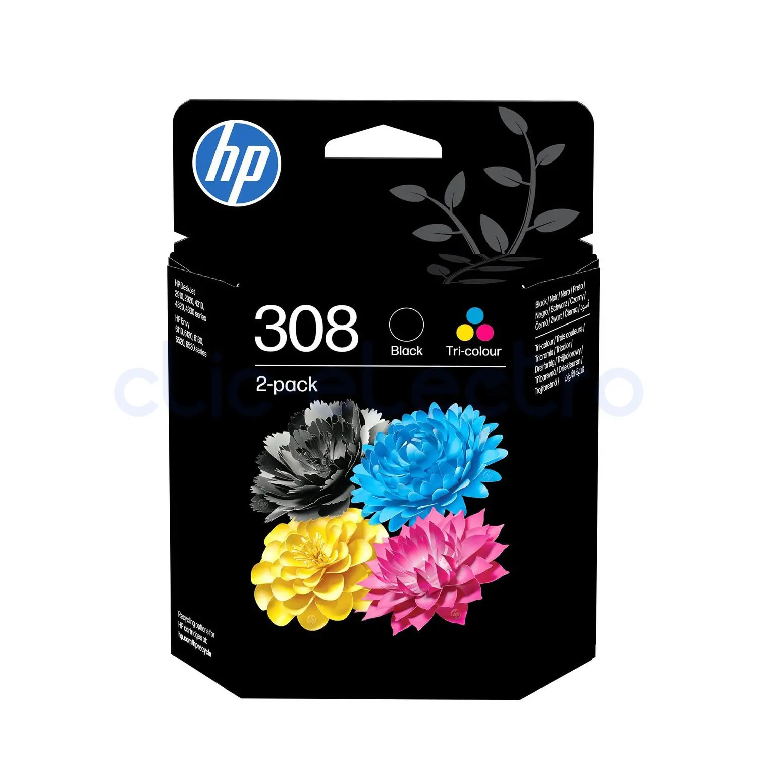 HP 308 Cartouche d'encre trois couleurs – HP