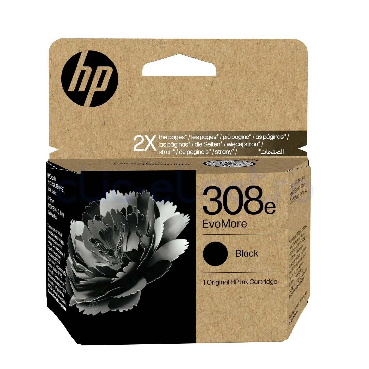 HP 308e EvoMore Black Original Ink Cartridge – HP