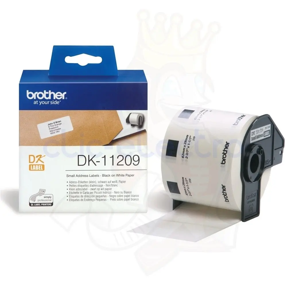 ETIQUETTES adresse (800 étiquettes) 29X62MM P-Touch QL-500/550 – BROTHER