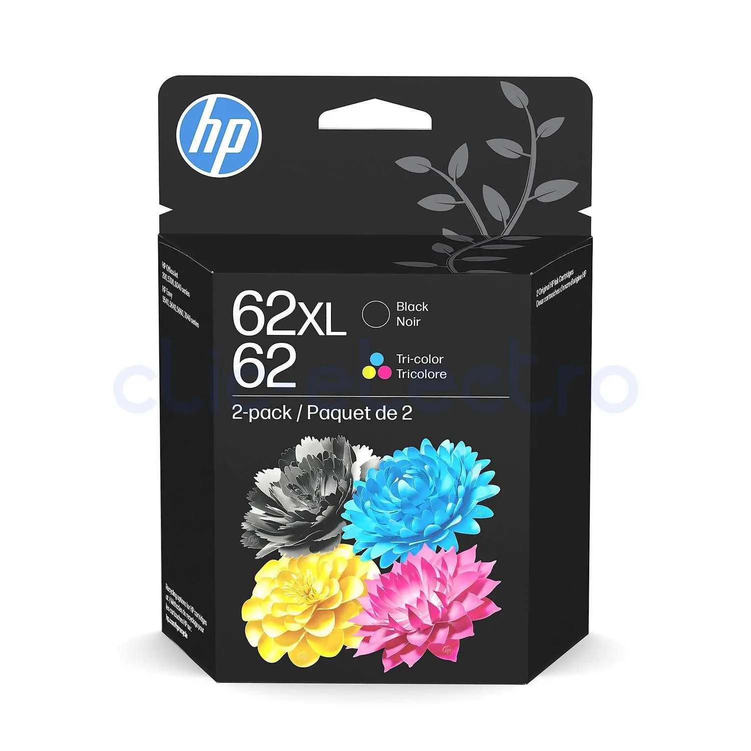 CRT HP 62 - Tricolore - 4.5 ml - 165 pages - Image 1