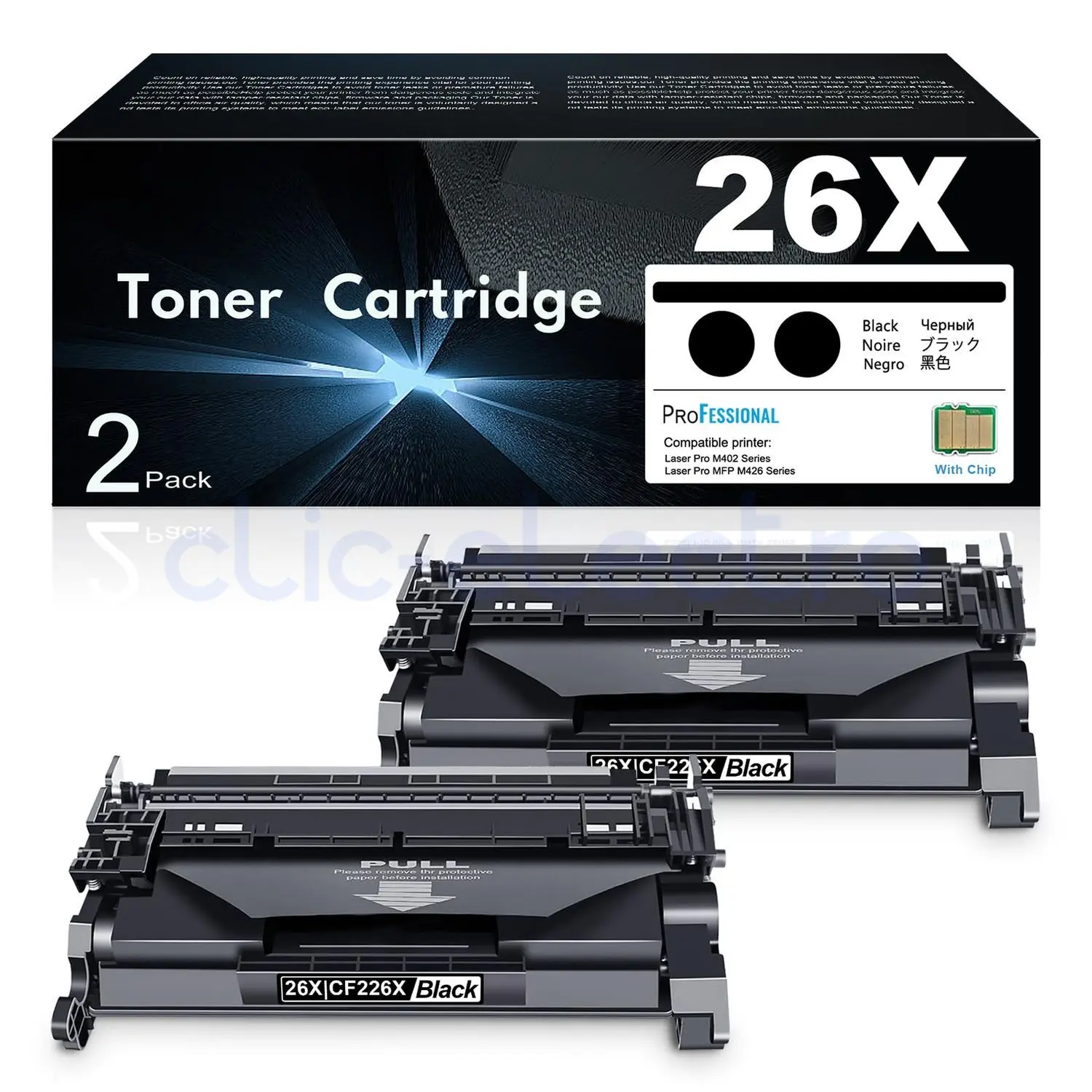 TONER HP Noir 26X - 9 000 pages - Image 1