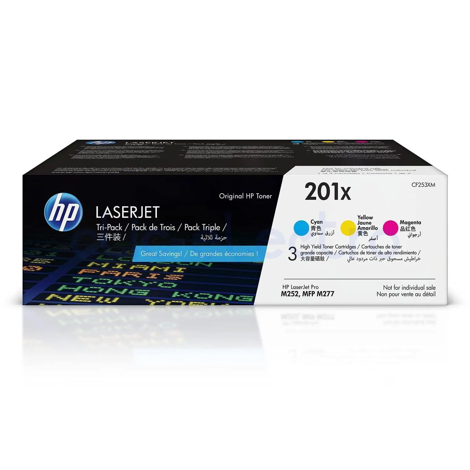 TONER 201X -Tri-PackToner 1xCyan +1xJaune +1xMagenta – HP