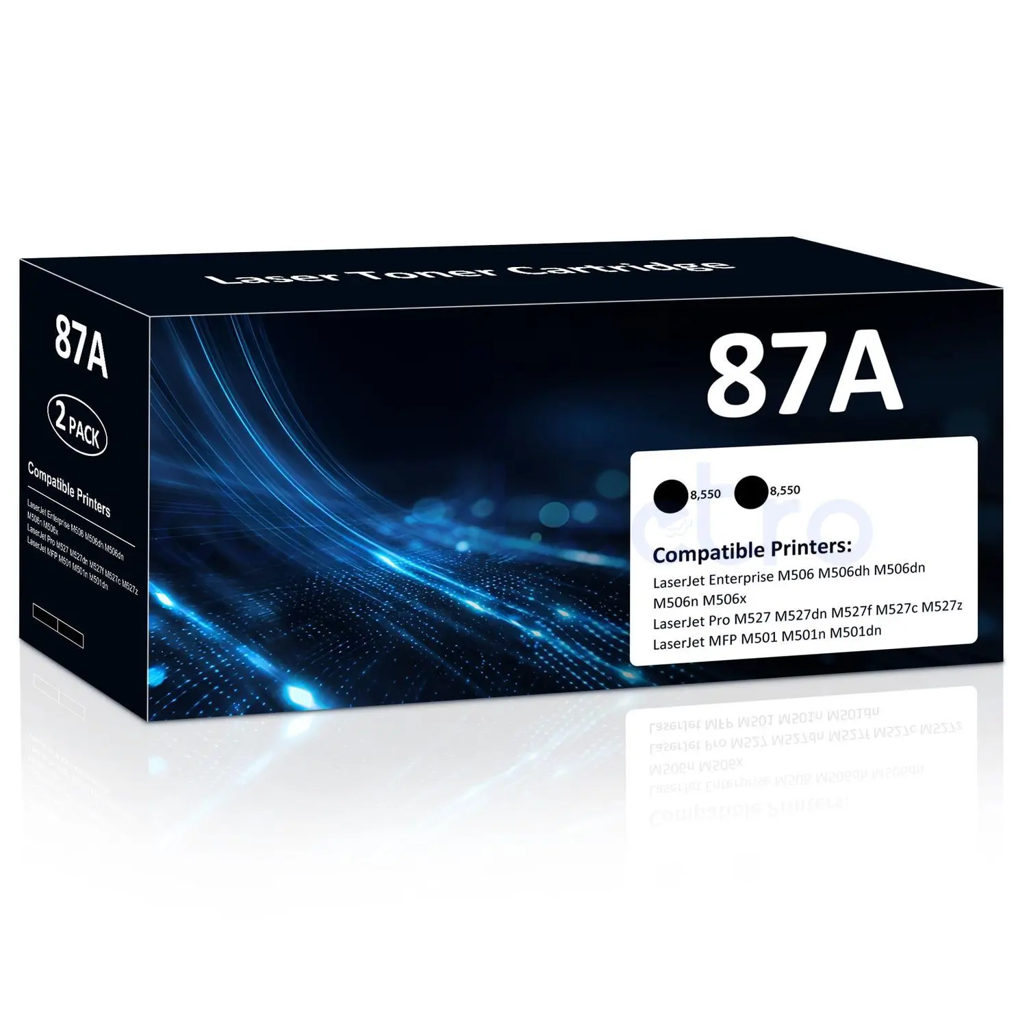 87X - Cartouche Toner Noire - 18 000 pages - M52** - M506** – HP