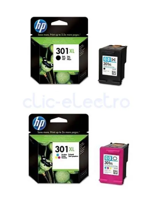 Cartouche d'encre trois couleurs HP301XL – HP