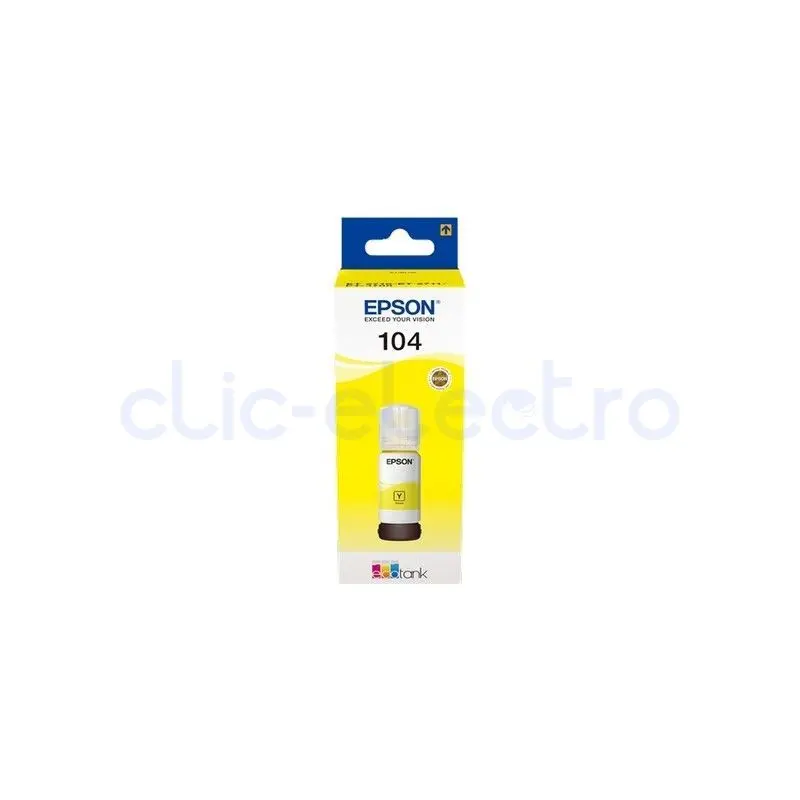 EPSON EcoTank 104 Bouteille d'encre jaune – EPSON