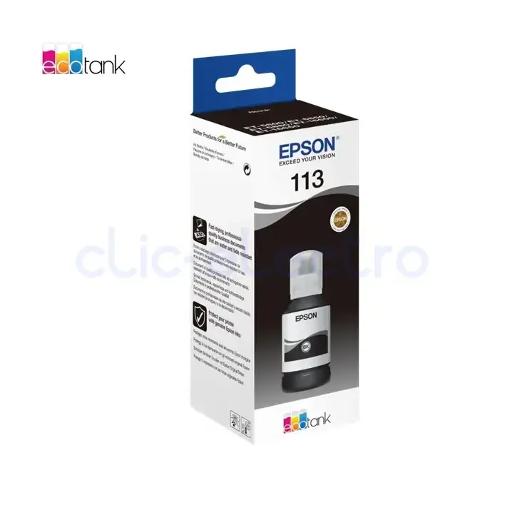 EPSON 113 Noir Kit de Remplissage d'Encre EcoTank – EPSON