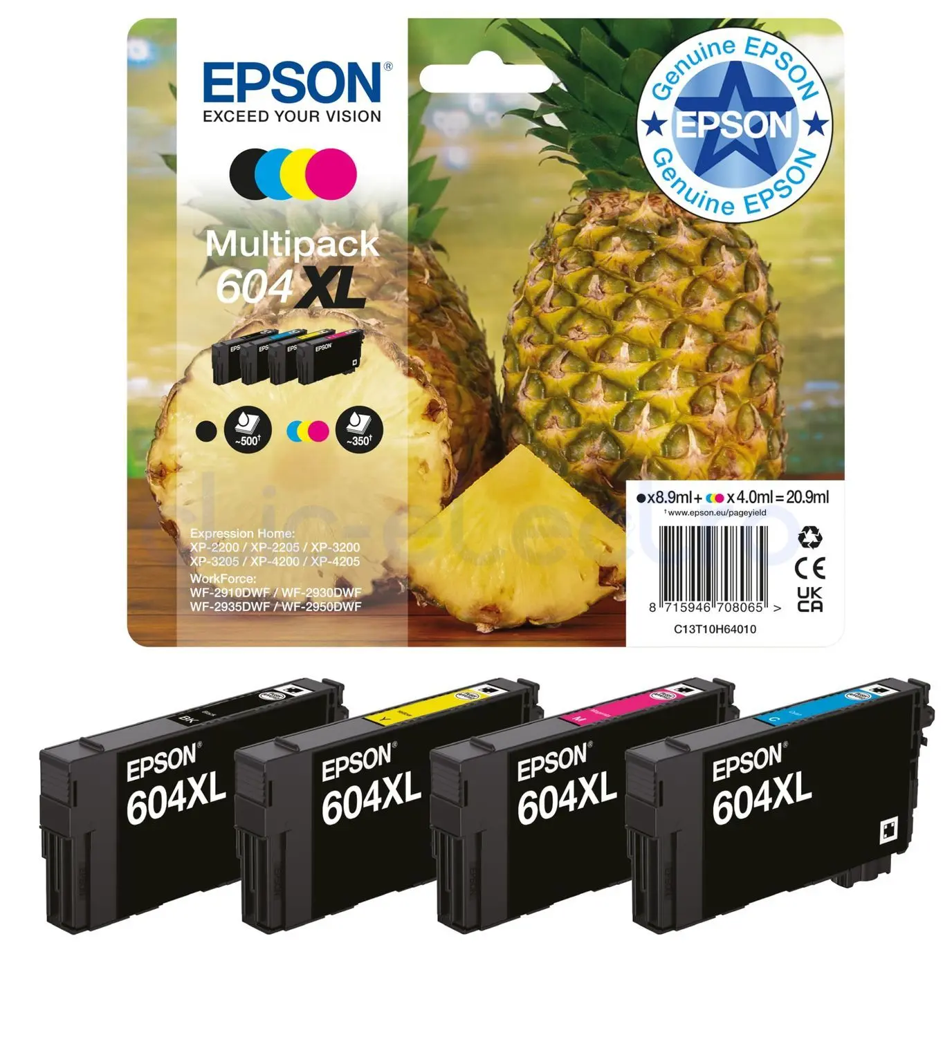 EPSON 604 Ananas Pack XL 4 Couleurs – EPSON