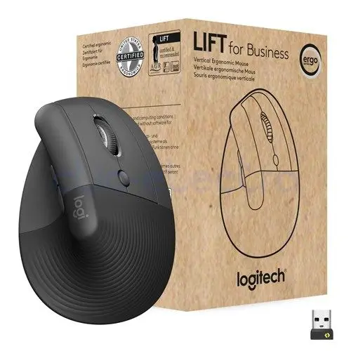 Lift Vertical Ergono Mouse for business Graphite Black USB Type a - Image 1