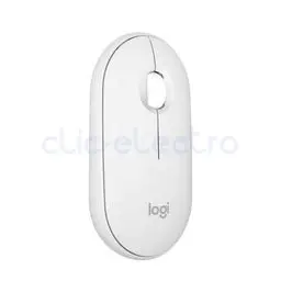 Logitech Pebble Mouse 2 M350s optique-3 boutons-blanc- sans fil