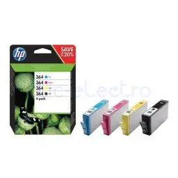 CRT HP 364 Pack 4 Crt : Noire+Cyan+Magenta+Jaune
