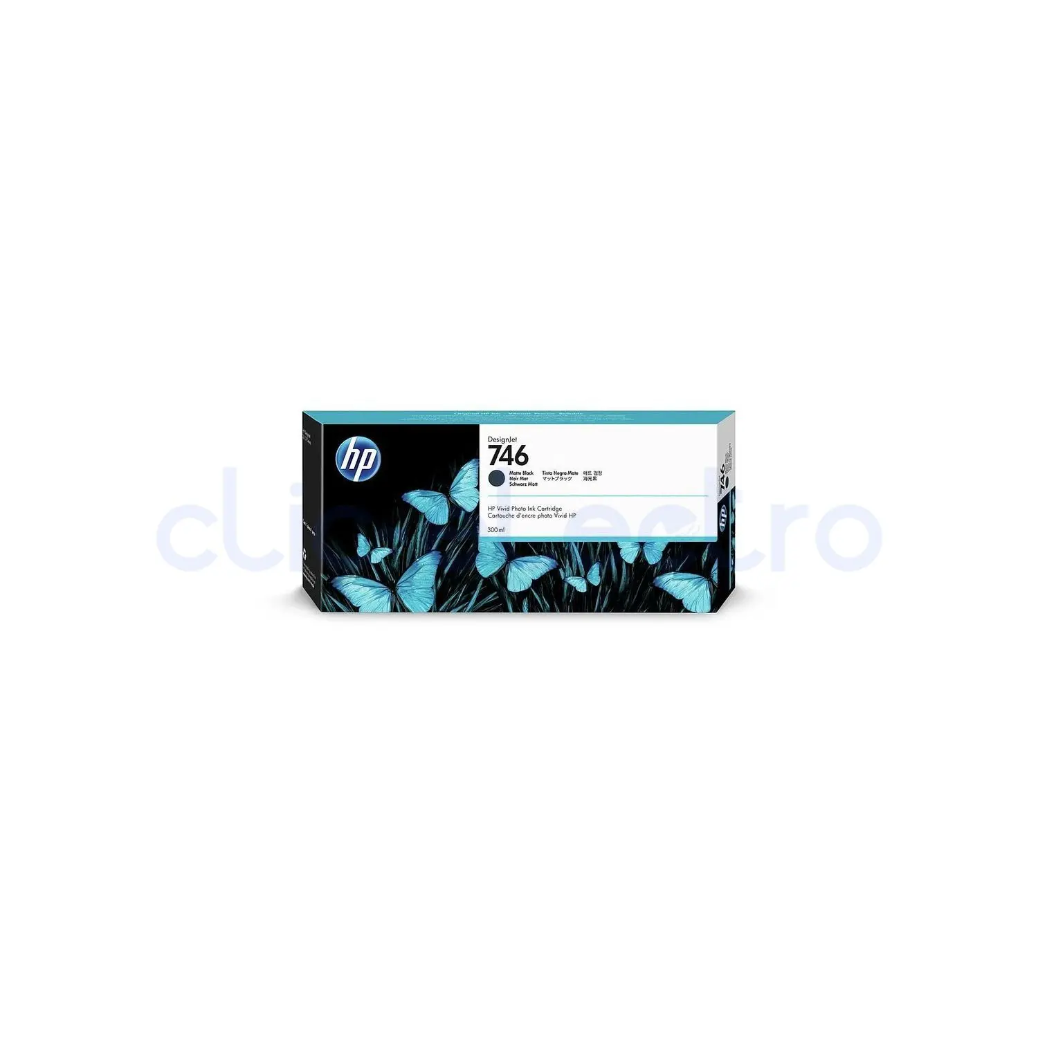 HP Cartouche d'encre 746 Noir Mat 300 ml - Image 1