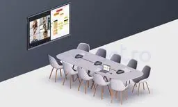 Micro cascadable pour grande salle de réunion