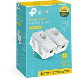 TP-LINK Kit de 2 CPL AV600 avec prise intégrée