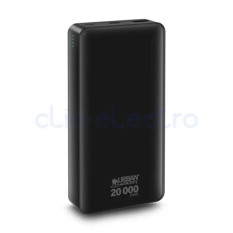 POWERBANK 20 000MAH USB-C IN & OUT AVEC ECRAN LCD – URBAN FACTORY