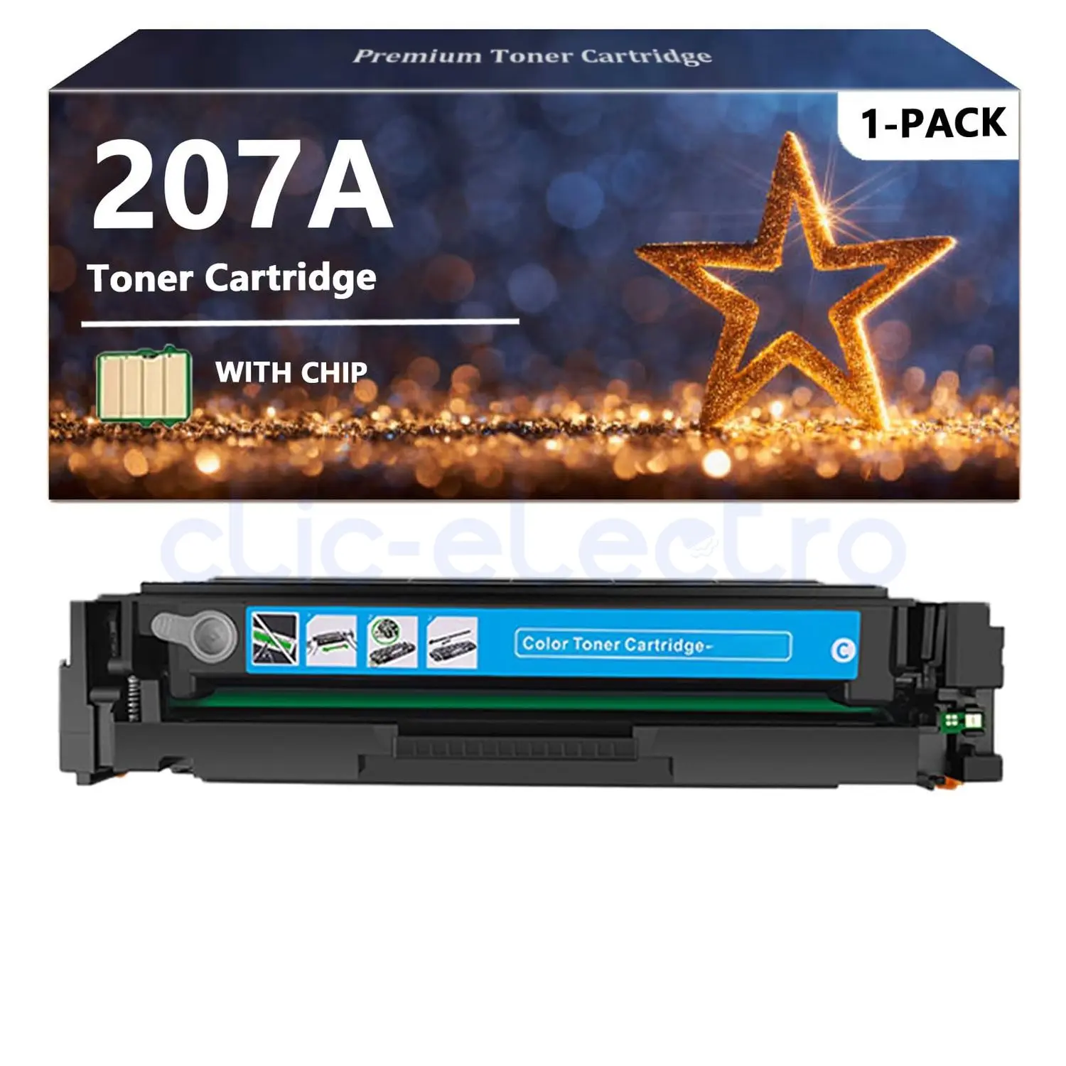 HP 207A Cyan LaserJet Toner Cartridge – HP