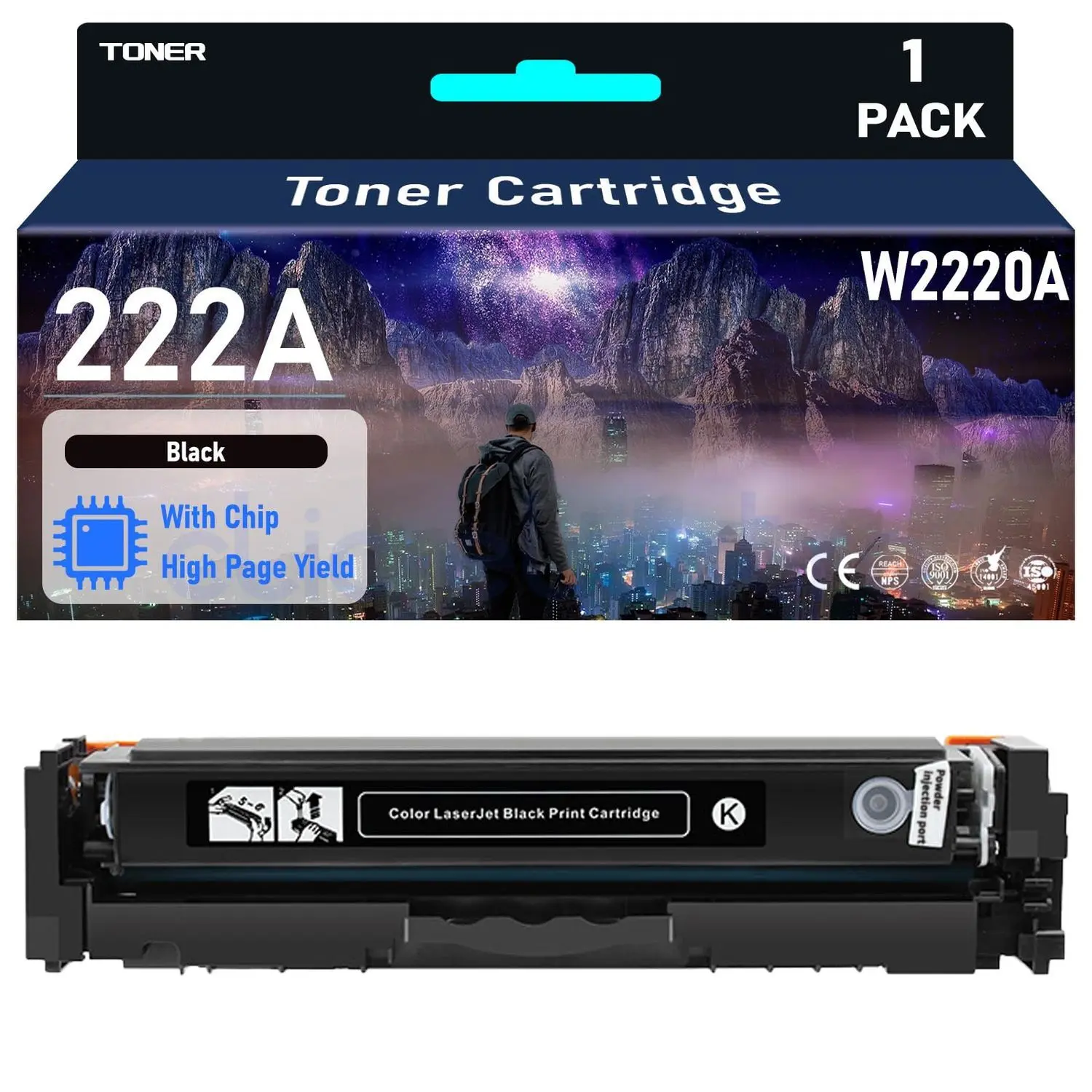 TONER HP 222A Noir 1300 pages - Image 1