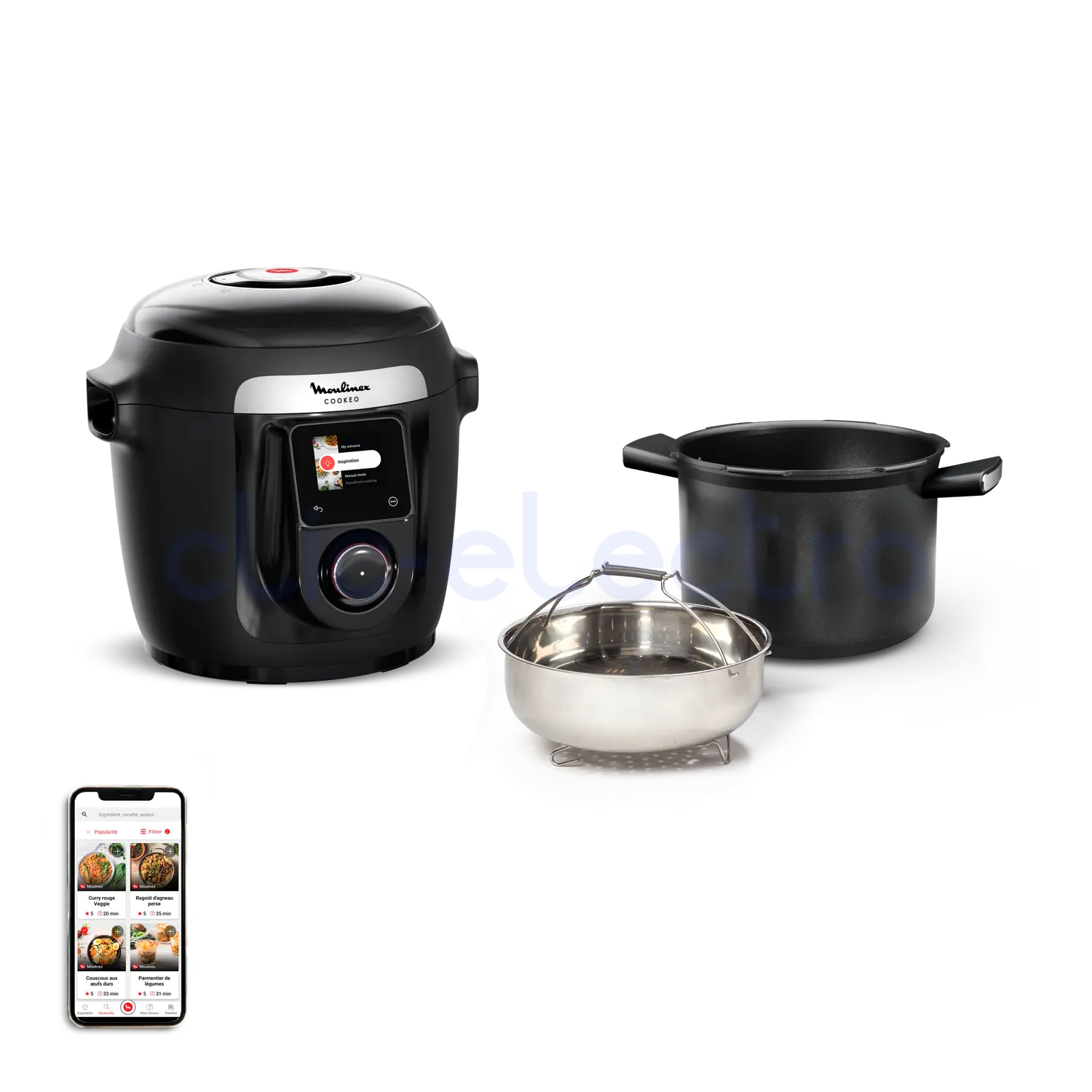 Multicuiseur Cookeo Wifi 9-en-1 Noir – MOULINEX