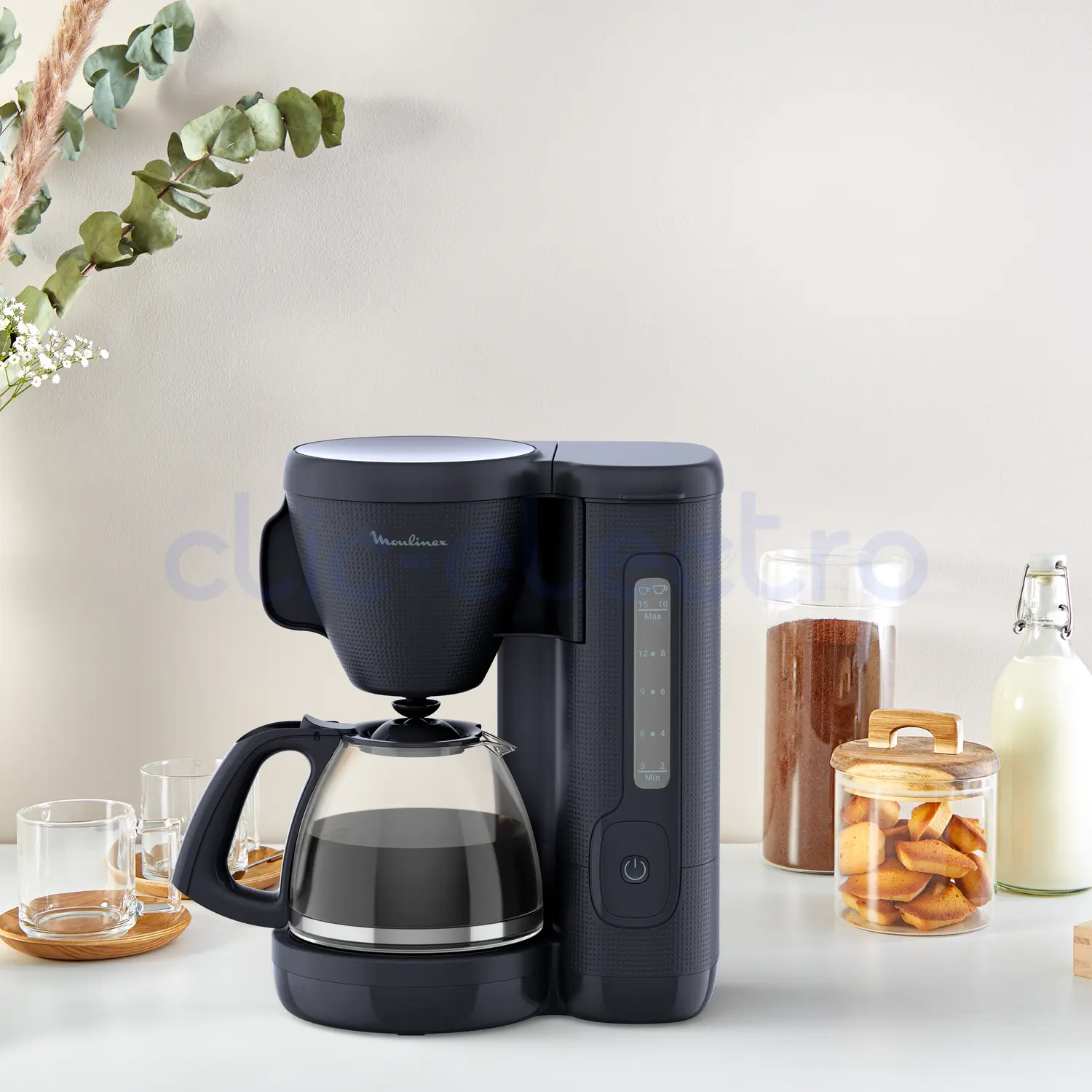 Cafetière filtre Morning Bleu Nuit – MOULINEX