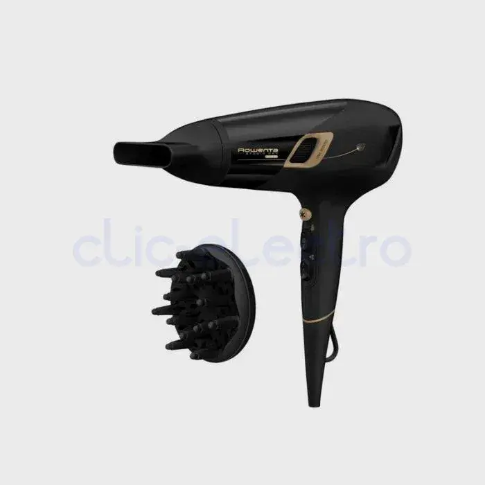 Rowenta Studio Dry Glow Sèche-cheveux 2100W Noir/Or – ROWENTA