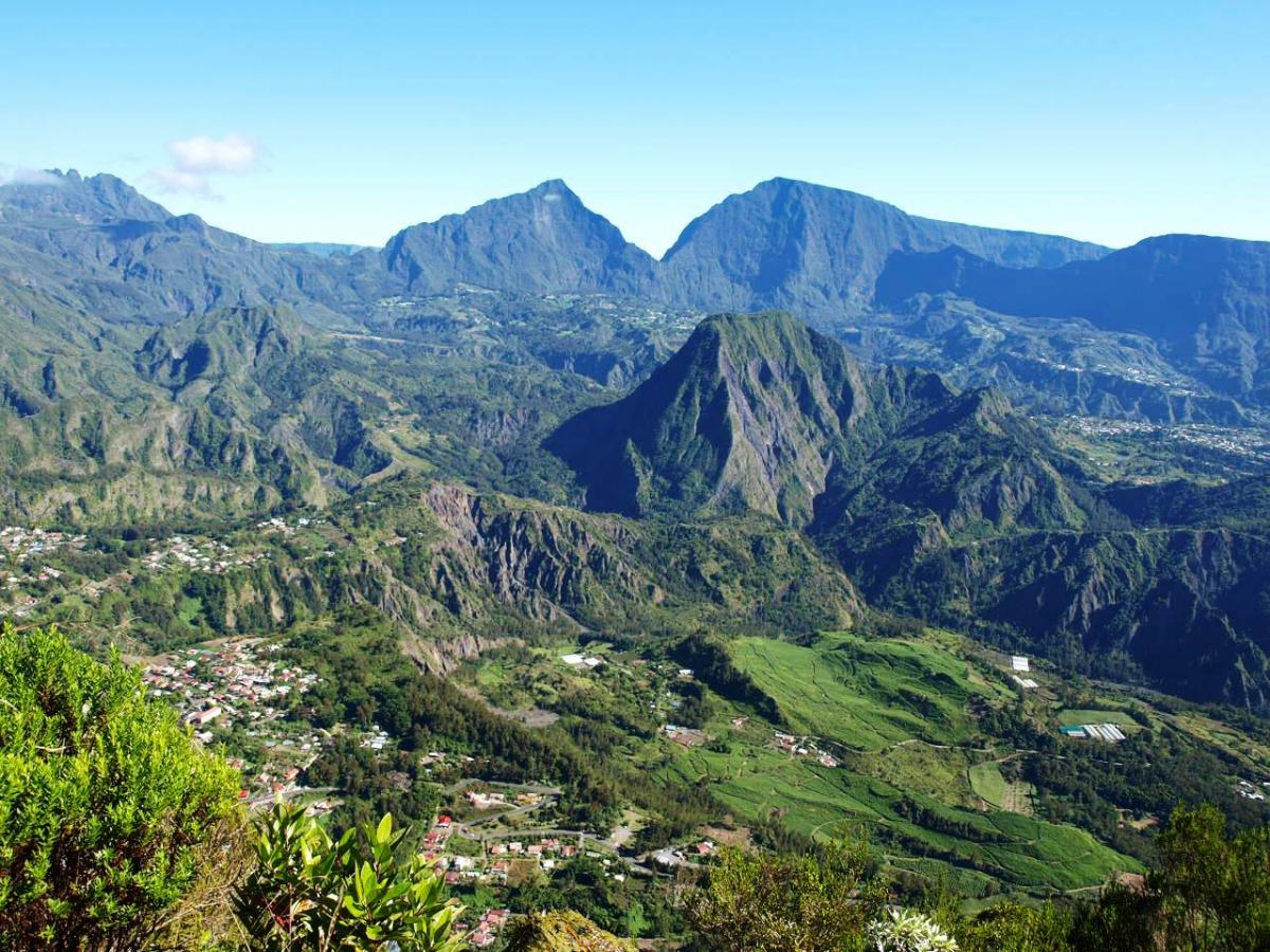 La Réunion vue depuis le lagon